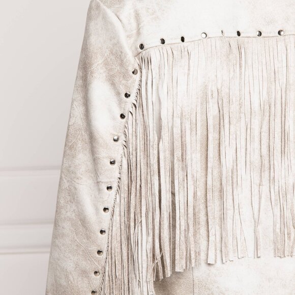 NWT Size 4 Desigual Ramones Westchester Fringe Jacket - Picture 9 of 16